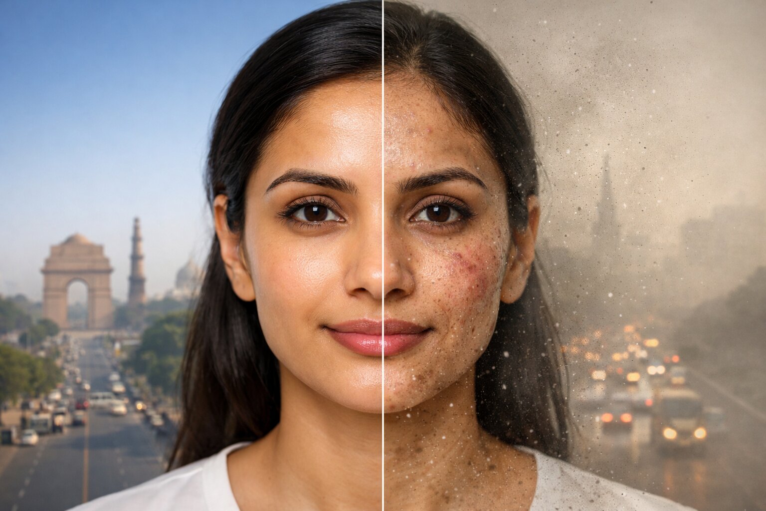 Urban pollution and skin barrier damage