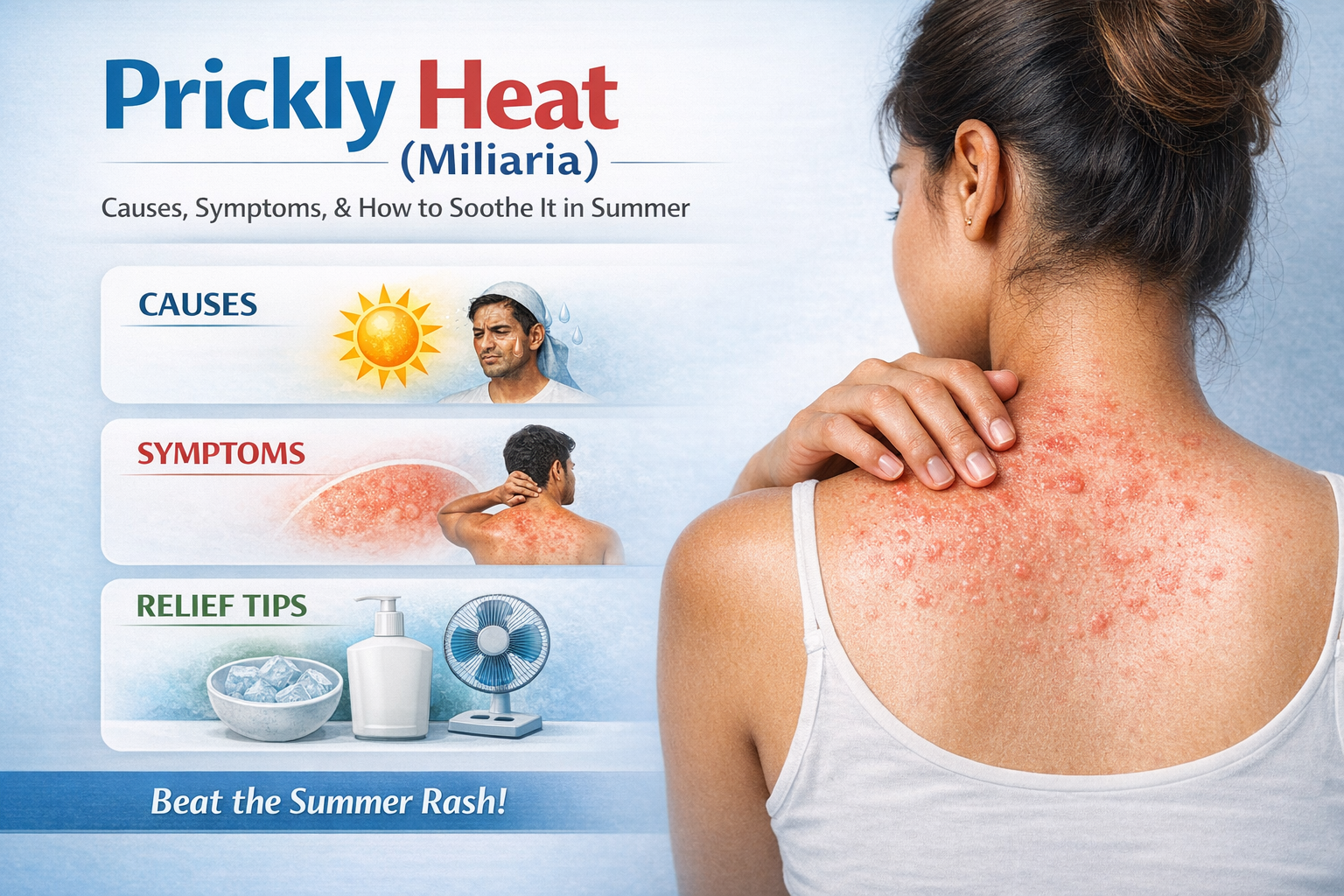 Prickly Heat (Miliaria): Causes, Symptoms, and How to Soothe It in Summer